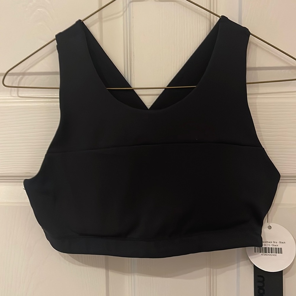 Black racer back sports bra Small